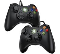 2 Pack Manette Pour Xbox 360, 2 Pack Manette Pc, Joystick Manette De Jeu Pour Xbox 360/ Slim/Pc Windows 7/8/10/11/Xp, Gamepad Filair