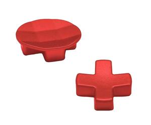 2 Pack Metal D-Pads for Xbox One Elite Series 2 Directional Arrow Button,Standard D pad and Faceted D Pad Replacement Accessories for Xbox One Elite Series 2 Cord Controller(Red)