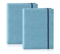 2 Pack Mini Album Photo 10x15 cm en Couverture Lin avec 100 Pochette, Petit Traditionnel Livre Photo Portable Compact Memory Book pour Bebe Enfant Mariage Voyage Anniversaire (Bleu)