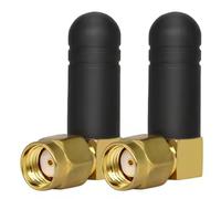 2 Pack | Mini Antenne WiFi avec Prise RP-SMA | Antenne Externe Omnidirectionnelle Bi-Bande 5,8/2,4GHz 3dBi | Antenne Amplificateur de Signal pour Routeur, Carte PCIe, Caméra sans Fil, Carte Mère