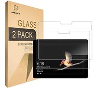[2-Pack] -Mr Shield pour Microsoft Surface Go (25,4 cm) [Protection d'écran en Verre trempé] [0.3 mm Ultra Mince 9H Dureté 2.5d Bord Rond] avec Garantie de Remplacement à Vie