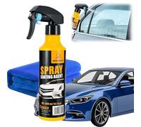 2-Pack Nano Hydrophobic Ceramic Coating, 300ml Car Coating Spray Kit, Easy-to-Spray Auto Paint Protection, Includes Microfiber Cloth for Vehicle Shine (1pcs)