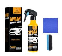 2-Pack Nano Hydrophobic Ceramic Coating for cars, 300ml Car Coating Spray Kit, Easy-to-Spray Auto Paint Protection, Quick Effect & Includes Microfiber Cloth for Vehicle Shine & Protection (1pcs)