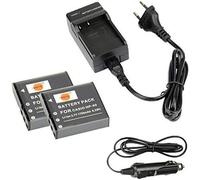 2-Pack NP-40 Rechange Batterie et DC73E Voyage Chargeur Compatible pour Casio Exilim EX-FC100 EX-FC150 EX-FC150BK EX-FC150RD EX-FC160S EX-Z400 Exilim Pro EX-P505 EX-P600 EX-P700 ALS Kodak LB-060