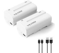 2-Pack NP-F550 Batterie de Rechange Remplacement 2 pièces Battery pour Sony NP-F970 F960 F950 F770 F750 F570 F550 Compatible Neewer caméscope/Moniteur/caméra