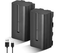 2-Pack Np-F550 Batterie De Rechange Remplacement Battery Pour Sony Np-F970 F960 F950 F770 F750 F570 F550 Compatible Godox Neewer Caméscope/Moniteur/Caméra[GOP6252344]