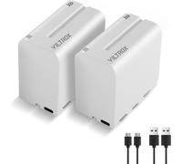 2-Pack Np-F970 Batterie De Rechange 2 Pièces Battery Pour Sony Np-F970 F960 F950 F770 F750 F570 F550 Compatible Godox Neewer Caméscope/Moniteur/Caméra[Z3335]