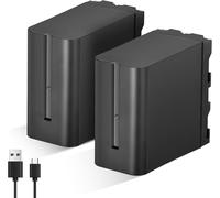 2-Pack Np-F970 Batterie De Rechange Remplacement Battery Pour Sony Np-F970 F960 F950 F770 F750 F570 F550 Compatible Godox Neewer Caméscope/Moniteur/Camera[GOP6252342]