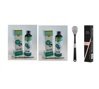 2 Pack Oil Pulling Coco, Huile de Noix de Coco, Bain de Bouche au Coconut Oil, avec Grattoir à Langue, pour Blanchiment Dentaire et Gencives Saines, Haleine Fraîche, Sans Alcool ni Fluor (8 Fl.Oz)