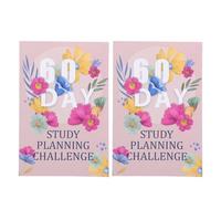 2 Pack Pack Premium Horizontal Ruged Notebook Journaux pour l'étude Office écrivant 30 pages Papier durable à double face 21x14cm.