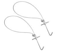 2 Pack Pig Snare, Heavy Duty Stainless Steel Snare Wire for Trapping, Restraint Tool for Veterinary Care and Farm Use Pig