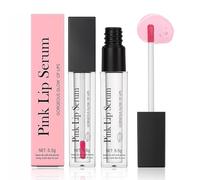 2 Pack Pink Lip Serum Plumper - Color Changing Oil and Gloss With Hydrating Stain for Gorgeous Glow, Huile a Levre