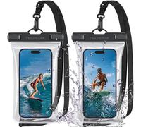 2 Pack Pochette Téléphone Étanche Ipx8 Pour La Natation, Sac De Téléphone Étanche Avec Cordon De Réglage Pour Iphone 14 13 12 11 Samsung Galaxy S23 S22+ S21 Ultra A53 Et Plus Jusqu'à 7 Pouces