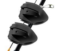 2-Pack Portable Fishing Rod Clip Holder for Beach Ground | 1.8x1.3x1.4 inch ABS EVA Universal Stand | Lure Rod Organizer Storage Clamp Set | Lightweight Tackle Gear Accessory for Anglers