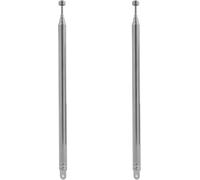 2 Pack Portable Indoor Telescopic FM Dab Radio Antenna Extends to 74cm 7 Sections Compatible with HiFi Channels and CD Audio Receivers