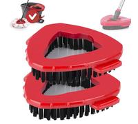 2 Pack pour la tête de Balai Rotatif Compatible avec Le système Vlieda EasyWring 1 Tank, Brosse de Nettoyage à Poils durs pour la Salle de Bain, Le Garage, la Cuisine et Les Murs