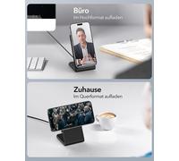 2 Pack Pour Support De Chargeur Compatible Magsafe Avec [20w Usb C Charger Block & Usb C Cable X2],Chargeur Sans Fil À Charge Rapide Compatible Avec Iphone 15 14 13 12 Series,Airpods,Noir