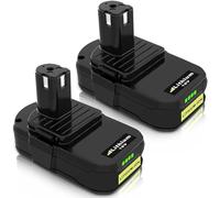 2 Pack Powayup RB18L50 pour Ryobi Batterie 18V 3000mAh Lithium-ION Remplacement Batterie pour Ryobi BPL1815 BPL1820G BPL1820 BPL18151 P102 P103 Outil électrique sans Fil