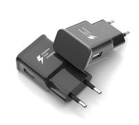 2 Pack Prise Rapide Chargeur USB pour Samsung Galaxy S10 S9 S8 A15 A14 A13 A71 A51 A50 A34 A30 A20 A06 A05s EP-TA200 Original Adaptive Fast Charging Adaptateur Bloc Secteur Mural (NO Cable)