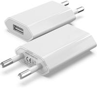 (2 Pack) Prise USB,Embout Chargeur US B. Secteur 5V 1A,Adaptateur Secteur Compatible avec iPhone,IPad,IPod,Android,Xiaomi,Samsung,Huawei,S Ony,LG,tablettes,MP3 Bloc US B,Prise électrique