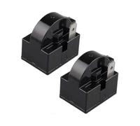 2 Pack Qp2-33 PTC Starter Relay for Fridge Freezer Compressor Black by Qyroadwolf - Single Pin, 33 Ohm, 220v