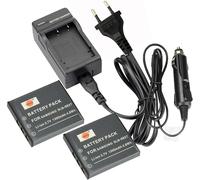 2-pack Rechange Batterie et DC29E Voyage Chargeur pour Samsung SLB-0837 Digimax i6 PMP L50 L60 L80, i70 i70S L73 L83T L201 L301 L700 L700S NV3 NV5 NV7 NV7 OPS NV10 NV15 NV20 NV8 VLUU NV10
