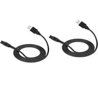 2 Pack | Rechange Câble de Charge USB 5V pour Rasoirs Électriques, compatible avec Philips QP2724, QP2834, QP4631, QP1924, MG5950, MG9530, X5004 et OneBlade Pro 360