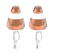2 Pack | Rechange Têtes pour Flawless Épilateur Électrique à Sourcils | Lames de Rechange pour Épilateur Facial Finishing Touch Flawless - Or rose
