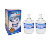 2 Pack Samsung AquaPure DA2900003G Plus Compatible Water Filter Refrigerator RFC1100A