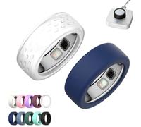 2 Pack Silicone Case for Oura Ring 5,Silicone Anti-Scratch Elastic Ring Finger Case,Smart Ring Protectors for Daily Workout Gym