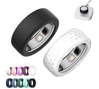 2 Pack Silicone Case for Oura Ring 5,Silicone Anti-Scratch Elastic Ring Finger Case,Smart Ring Protectors for Daily Workout Gym