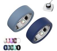 2 Pack Silicone Case for Oura Ring 5,Silicone Anti-Scratch Elastic Ring Finger Case,Smart Ring Protectors for Daily Workout Gym