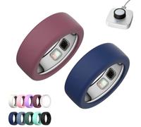 2 Pack Silicone Case for Oura Ring 5,Silicone Anti-Scratch Elastic Ring Finger Case,Smart Ring Protectors for Daily Workout Gym