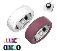 2 Pack Silicone Case for Oura Ring 5,Silicone Anti-Scratch Elastic Ring Finger Case,Smart Ring Protectors for Daily Workout Gym