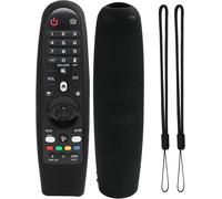2 Pack Silicone Remote Control Protective Case Compatible With Lg An-Mr600 / Mr650 / Mr18Ba / Mr19Ba / Mr20Ga Magic Smart Tv Remote Control Anti-Shock Non-Slip With Cord
