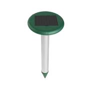 2 Pack Solar Mole Repeller, Solar Mouse Repeller, Anti Repel Moles Snakes - Lawn, Farm(Green)15*15*32cm