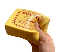 2-Pack Squishy Fidget Toy, Stress Relief Toy, Butter Sensory Relief Toys, Soft & Stretchy, Slow Rebound, Translucent Texture, for Kids & Adults, Fun Collectible, Stress Relaxing Toys