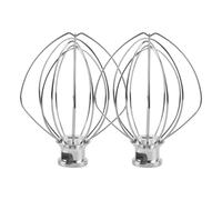 2 Pack Stainless Steel Wire Whip Mixer Attachment for Kitchenaid K45WW Flour Cake Balloon Whisk Egg Cream Stirrer