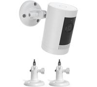 2 Pack Stick Up Cam/Pro/Indoor Cam/Wyze Cam/Eufy Cam/Arlo Camera Mount, Compatible with All Cameras with Standard 1/4 Threaded Holes - White