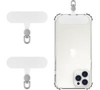 2 Pack Table Temple Telephone,360° Rotating Telephony Lanyard Strap Replacement Part Polyester With Frosted Metal Ring,White