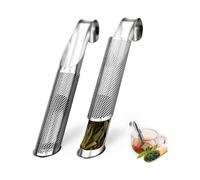 2 Pack Tea Infusers, Extra Fine Mesh Tea Strainer for Loose Tea, Stainless Steel Long Handle Tea Steeper Diffuser for Leaf Tea, Coffee, Spices, Season
