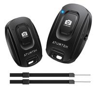 2 Pack Télécommande Bluetooth Selfie sans Fil, Obturateur à Distance Bluetooth pour Photos et Vidéos, Bluetooth Control pour iOS et Android Smartphones/iPhone/Samsung, Dragonne Incluse