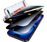 2 Pack Tempered Glass For Iphone 15/16, 2 Pack Anti-Spy Tempered Glass, Anti-Dust Automatic Mounting Tool, No Air Bubbles, No Scratches Anti-Dust