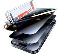 2 Pack Tempered Glass For Iphone 15 Pro, 2 Pack Anti-Spy Tempered Glass, Auto Mounting Tool Anti-Dust, No Air Bubbles, No Scratches Anti-Dust