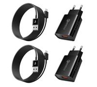 2 Pack Type-C Chargeur Rapide pour Samsung Galaxy A54,A53,A51,A34,A14,S23,S22,S21,S20 FE,S10e,S10,S9,S8 Plus,Z Flip4,Z Fold3,M20 5G,Huawei,XiaoMi, Super Fast Charging Secteur avec 2m USB C Câble