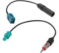 2 Pack Universal Fm Am Stereo Car Radio Aerial Adapter Cable Fakra Z Male Female To Din Connector Cable For Hd Car Stereo Cd Media Player