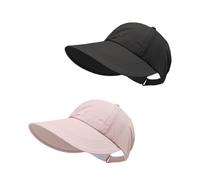 2 Pack UPF Sun Protection Baseball Hat for Men and Women Lightweight Wide Brim Outdoor Hats Quick-Drying Waterproof Wide Brim Outdoor Sports Hat (D)