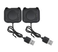 2 Pack USB-A Watch Charger - Smartwatch Charging Dock with 25cm Cable | Câble De Station De Chargement De Montre Durable Compatible Avec P6, X16, HW22, T500plus, X8PLUS Et Plus