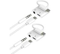 2 Pack Usb C To 3.5mm Auxiliary Audio Jack Adapter For Ipad For Iphone 16 15 Type C Compatible With For Apple Auxiliary Headphone Microphone Android Converter