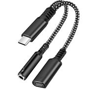 2 Pack Usb-C To 3.5mm Jack Adapter With Hifi Sound (16bit/48khz Dac) Compatible With Iphone 15 Pro S22/S21/Note20 Huawei P40/P30 Pro Xiaomi Google Pixel Etc